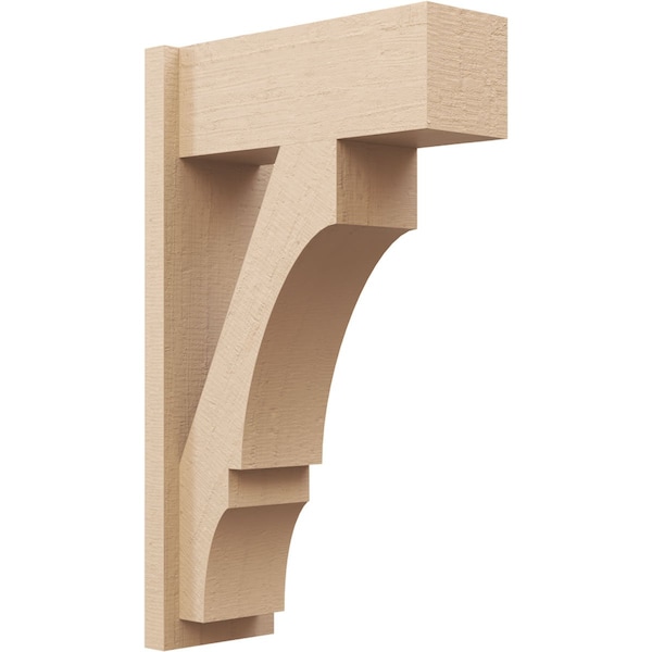 Ekena Millwork 7 1/2-in W x 18-in D x 30-in H Balboa Block Rough Cedar Woodgrain TimberThane Outlooker, Primed Tan OUTUR075X18X30BOA44RCPR - main